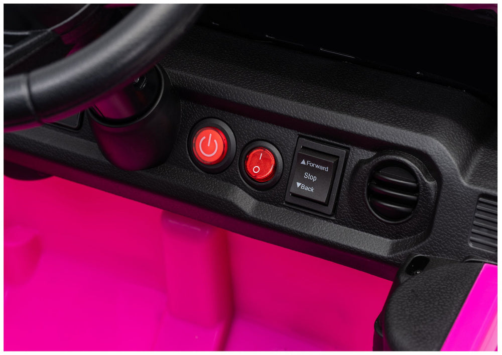 LEAN CARS Jeep Rubicon DK-JWR558 24V Pinkes batteriebetriebenes Fahrzeug – Produktabbildung 15