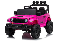 LEAN CARS Jeep Rubicon DK-JWR558 24V Pinkes batteriebetriebenes Fahrzeug – Produktabbildung 2