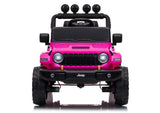 LEAN CARS Jeep Rubicon DK-JWR558 24V Pinkes batteriebetriebenes Fahrzeug – Produktabbildung 3