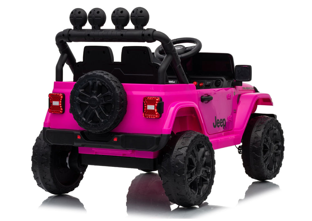 LEAN CARS Jeep Rubicon DK-JWR558 24V Pinkes batteriebetriebenes Fahrzeug – Produktabbildung 4