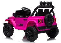 LEAN CARS Jeep Rubicon DK-JWR558 24V Pinkes batteriebetriebenes Fahrzeug – Produktabbildung 5