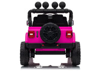 LEAN CARS Jeep Rubicon DK-JWR558 24V Pinkes batteriebetriebenes Fahrzeug – Produktabbildung 6