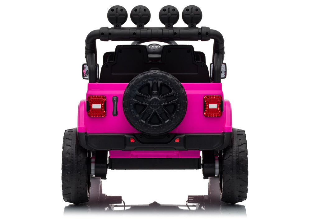 LEAN CARS Jeep Rubicon DK-JWR558 24V Pinkes batteriebetriebenes Fahrzeug – Produktabbildung 6