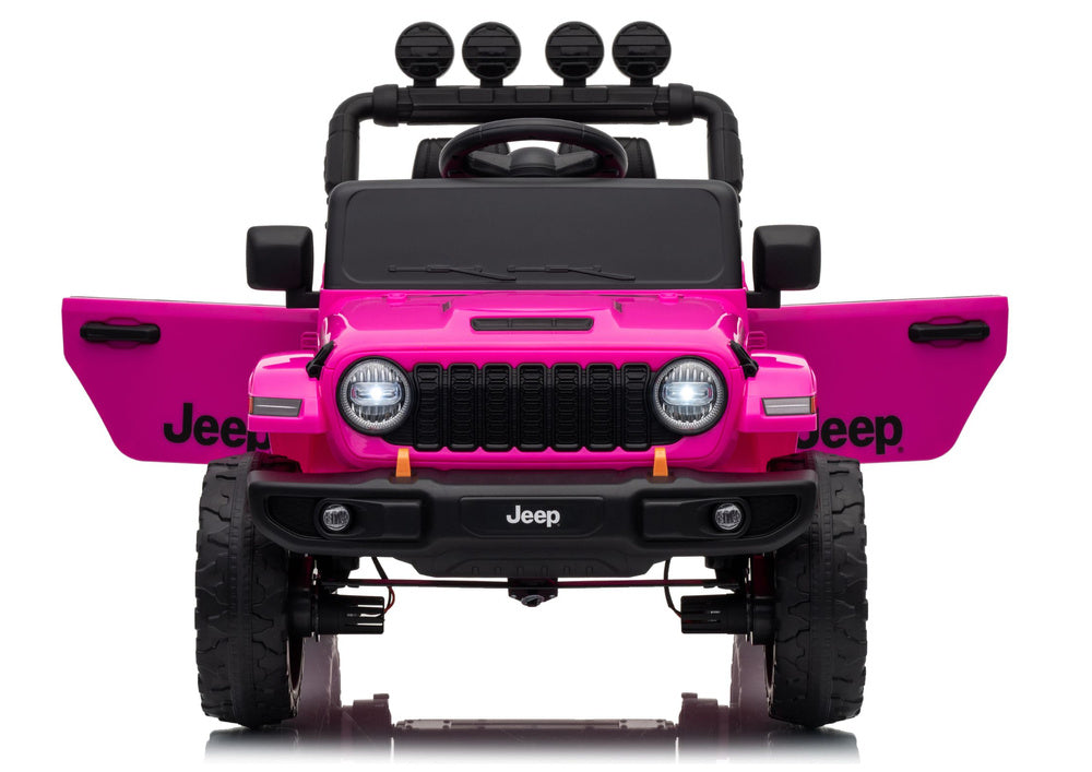 LEAN CARS Jeep Rubicon DK-JWR558 24V Pinkes batteriebetriebenes Fahrzeug – Produktabbildung 8
