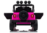 LEAN CARS Jeep Rubicon DK-JWR558 24V Pinkes batteriebetriebenes Fahrzeug – Produktabbildung 9