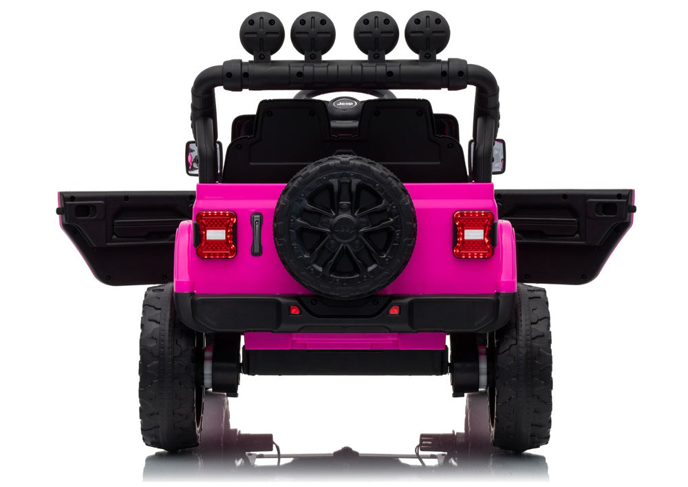 LEAN CARS Jeep Rubicon DK-JWR558 24V Pinkes batteriebetriebenes Fahrzeug – Produktabbildung 9