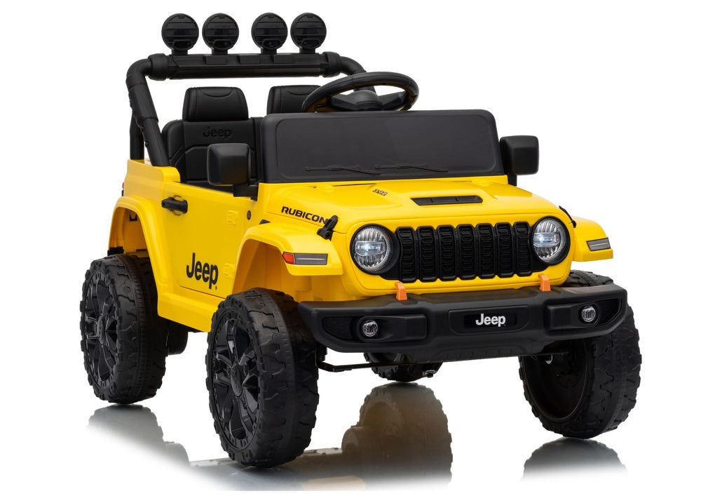 LEAN CARS Jeep Rubicon DK-JWR558 24V Gelbes batteriebetriebenes Fahrzeug
