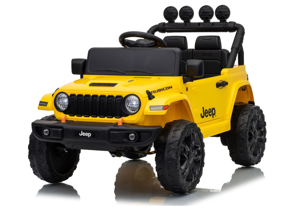 LEAN CARS Jeep Rubicon DK-JWR558 24V Gelbes batteriebetriebenes Fahrzeug – Produktabbildung 2