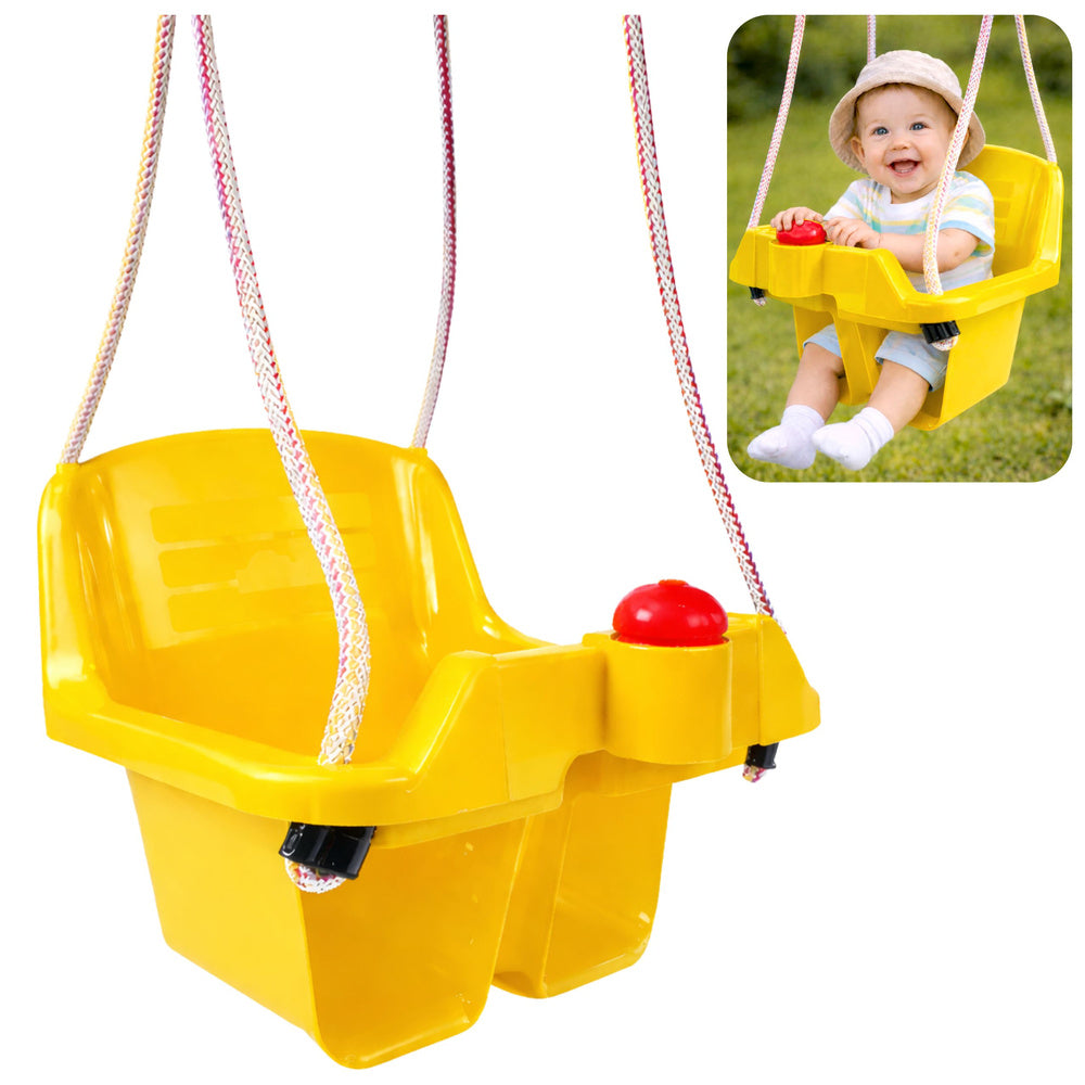 Yellow bucket swing for children 5237