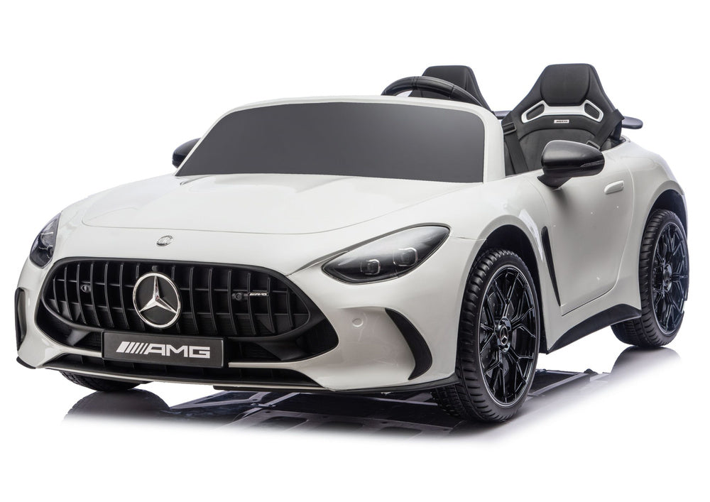 LEAN CARS Mercedes AMG DK-GT63 24V Weißes batteriebetriebenes Fahrzeug – Produktabbildung 2