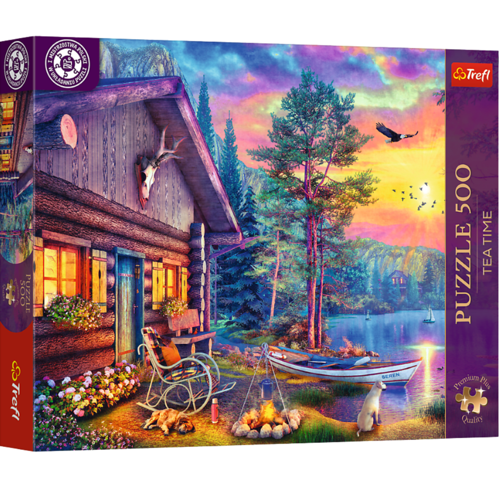 Trefl Puzzle Puzzle - 500 - Tea Time: Hafen bei Sonnenuntergang - Trefl 37617
