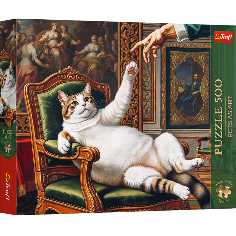 Puzzle - 500 - Premium Plus -  Pets as Art: Seine flauschige Hoheit  - Trefl 37627