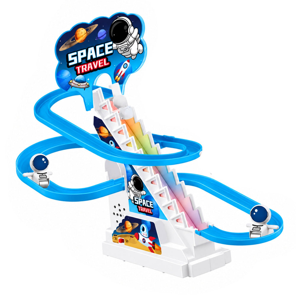 LEAN Toys Weltraum-Rutsche für Kosmonauten – Lichter, Geräusche, Blau – Produktabbildung 2