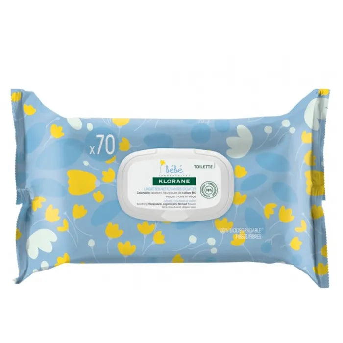 Klorane Baby 70 Gentle Cleansing Wipes