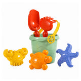 Sea sand set bucket molds shovel rake 6-piece (2)