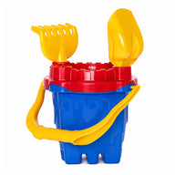 HEMAR Sandburg-Set, Eimer, Sieb, Schaufel, Rechen, 4-teilig