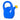 "Daisy" Watering Can 1.75 l Blue