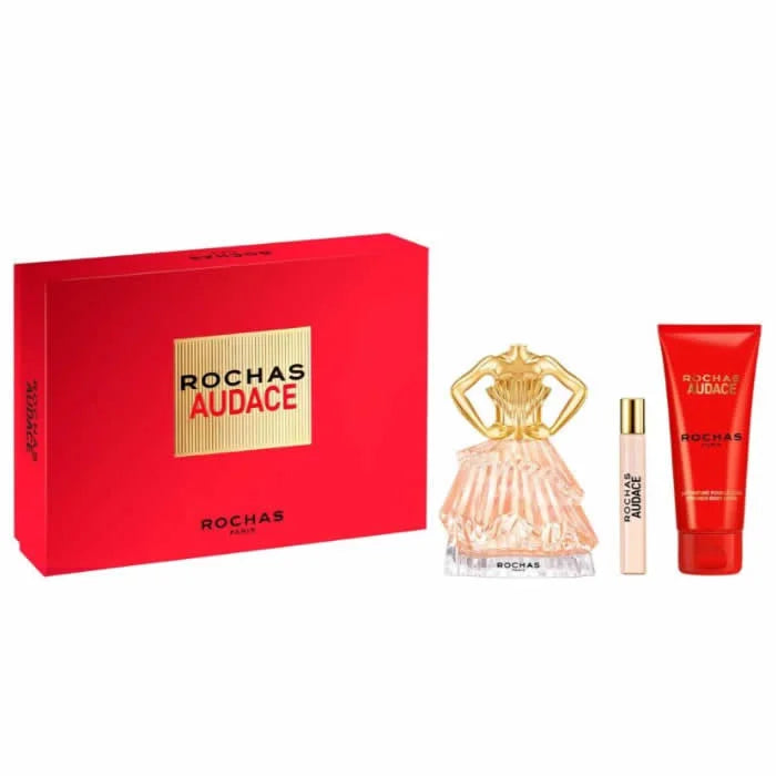 Rochas Audace Eau de Parfum Spray 90ml 3-Piece Set