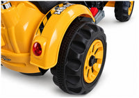 LEAN CARS Elektrische Fahrt auf Traktor mit Schaufelbagger Orange – Produktabbildung 6