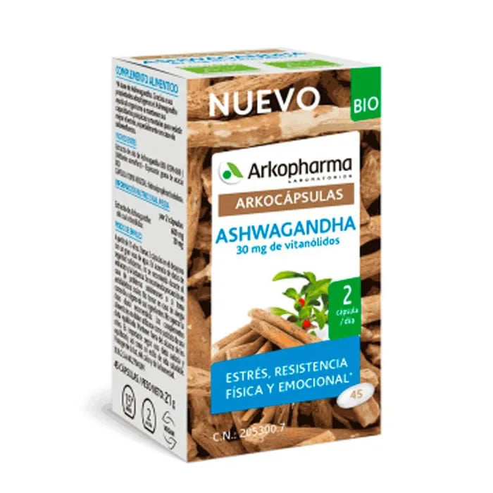 ARKOPHARMA Arkocapsulas Ashwagandha Bio 45 Kapseln