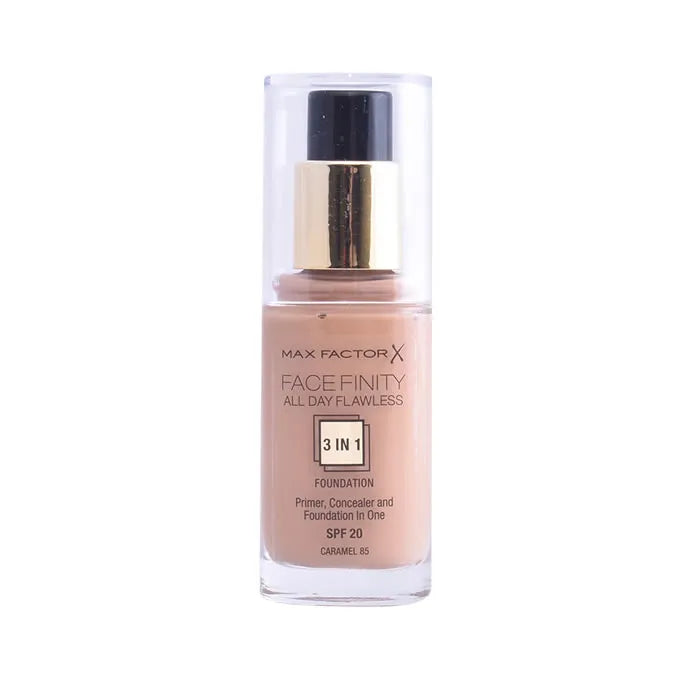 Max Factor Facefinity 3-in-1 Primer, Concealer and Foundation SPF20 85 Caramel 30ml
