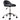 Work stool, swivel stool, rolling stool, height-adjustable, rotating seat, 50 cm x 50 cm x 83 cm, black + silver