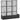 Outsunny Blumenkasten mit Spalier, wetterfest, Polyrattan, 103 x 29 x 103 cm, Schwarz