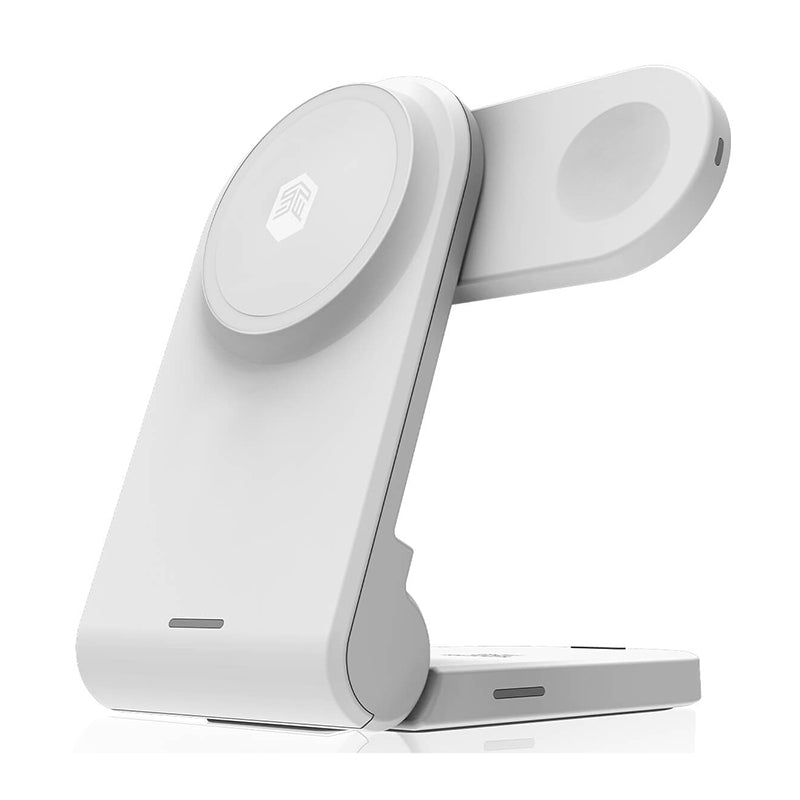 STM ChargeTree MAG - mobilní Kabelloses Ladegerät 3 in 1 s MagSafe (weiß) – Produktabbildung 2