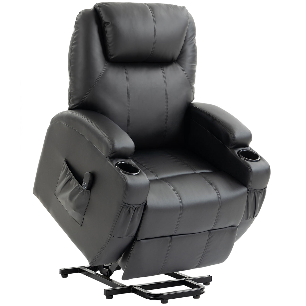 Recliner chair with lift assist, electric TV armchair with reclining function, remote control with USB port