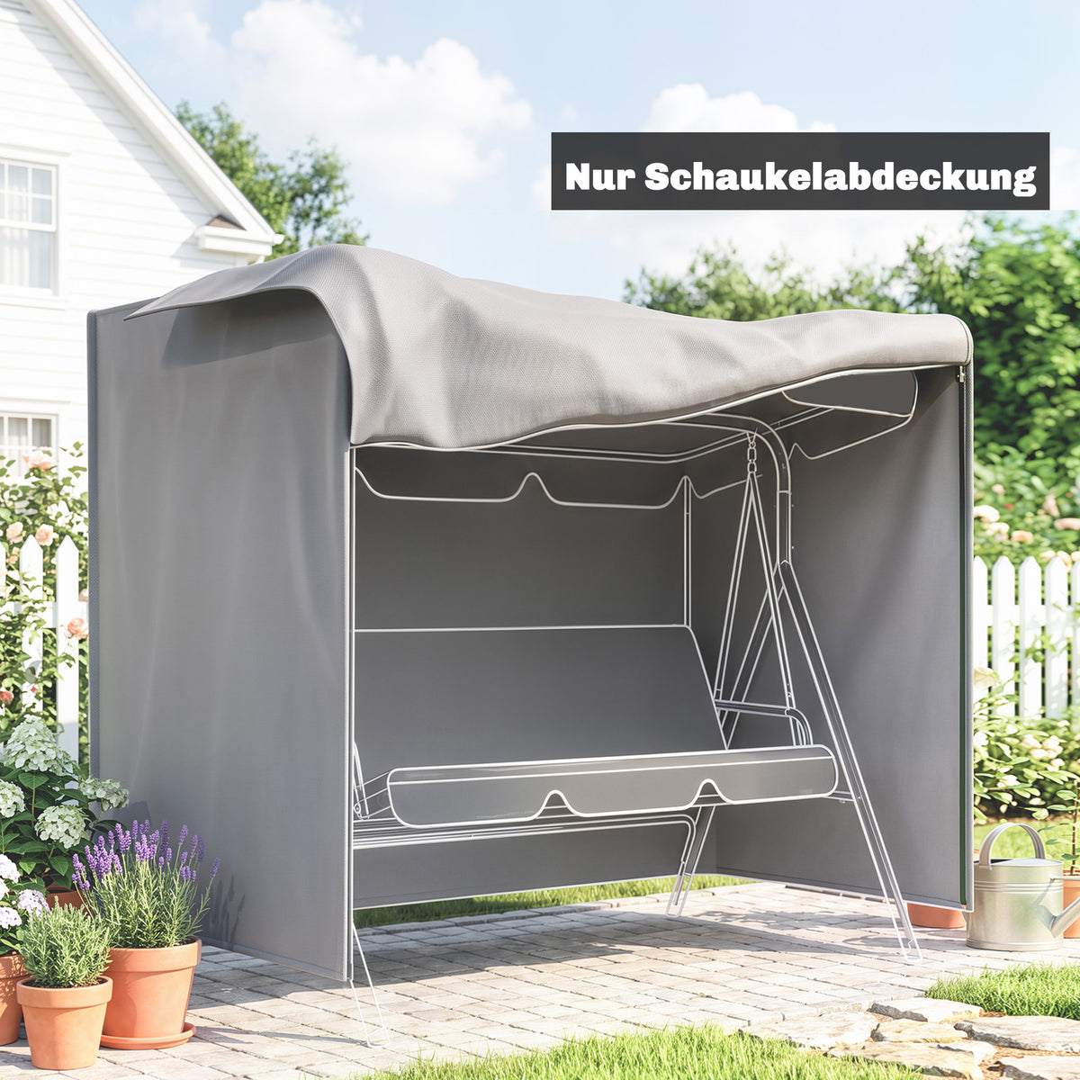 Outsunny Schutzhülle für Hollywoodschaukel, reißfest, wasserdicht, staubdicht, Polyester, 177 x 114 x – Produktabbildung 2