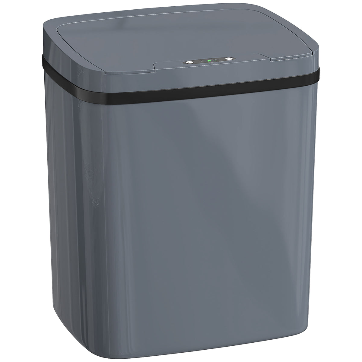 HOMCOM Sensor Mülleimer 15L Automatischer Mülleimer mit zwei Öffnungsmodi, für Büro, Küchen, 27,6 x 21,4 x
