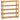 4-tier shoe rack, bamboo, slatted, up to size EU 45, natural