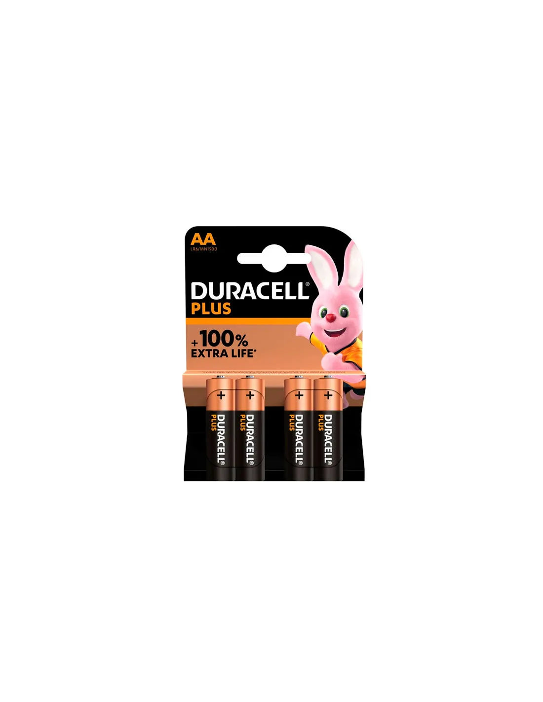 Duracell Plus Power LR06 Batteries Pack of 4 Units