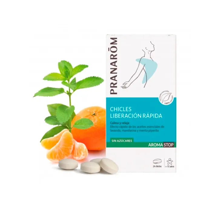 PRANARÔM Pranarom Aromastop Quick Release Chewing Gum 24U