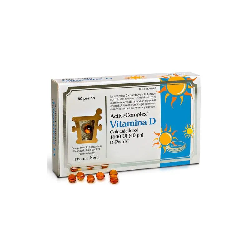Active Complex Vitamin D 1600 IU. 80 Pearls