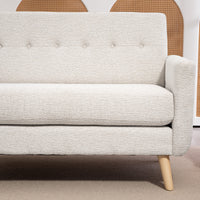 HOMCOM Zweisitzer-Sofa, komfortabel, 134x71x82 cm, Beige – Produktabbildung 9