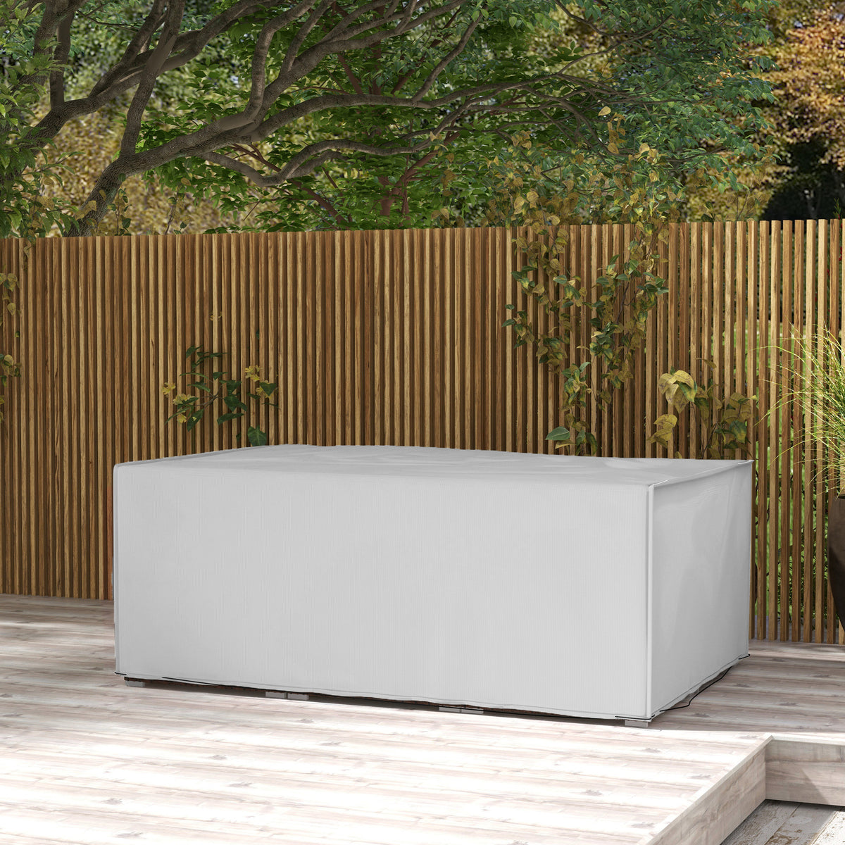 Outsunny Schutzhülle für Gartenmöbel Winterfest Wasserdicht Abdeckung Anti-UV Abdeckplane 600D Oxford – Produktabbildung 2