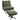 Lounge chair with ottoman, 360° swivel, corduroy upholstery, height-adjustable footrest, green