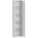 HOMCOM Küchenschrank, 5-Ebenen-Aufbewahrungsschrank, verstellbare Regale, für Wohnzimmer, Küche