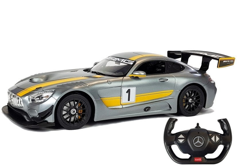 R/C Mercedes AMG GT3 Rastar Car 1:14 Grey (2)