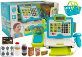 Toy Cash Register Blue with Basket