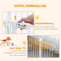 PawHut Welpenauslauf, modulares Design, klappbar, Stahlrahmen, für Innen, weiß, 90 x 123 x 102cm – Produktabbildung 6