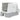 Stainless steel litter box with lid, XL cat litter box with scoop, pull-out tray, high sides, easy to clean
