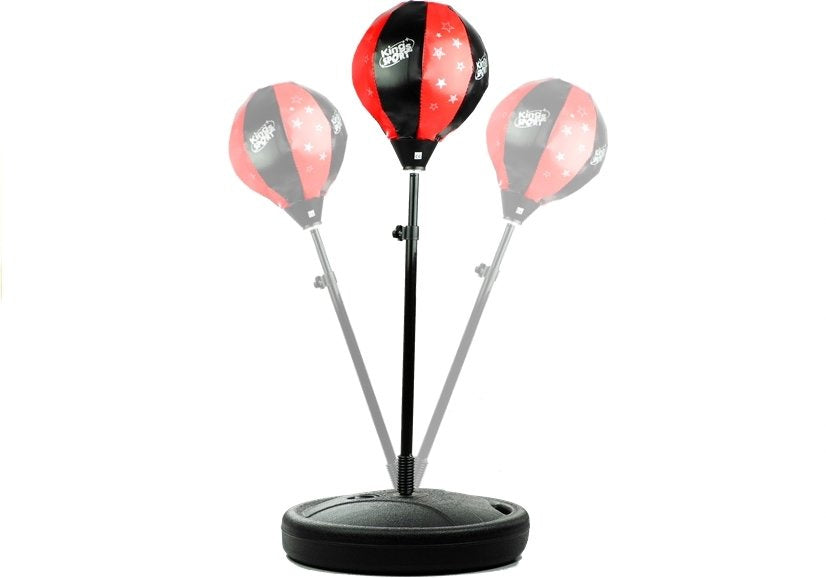 LEAN Toys Punchingball Punching Ball Set Boxhandschuhen und Ständer 80 bis 110 cm – Produktabbildung 2