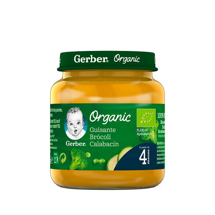 Gerber Organic Peas, Broccoli and Zucchini 125g