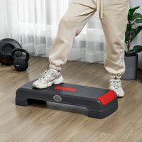 HOMCOM Stepper höhenverstellbare Stepper Aerobic Stepper, Rot + Schwarz – Produktabbildung 10