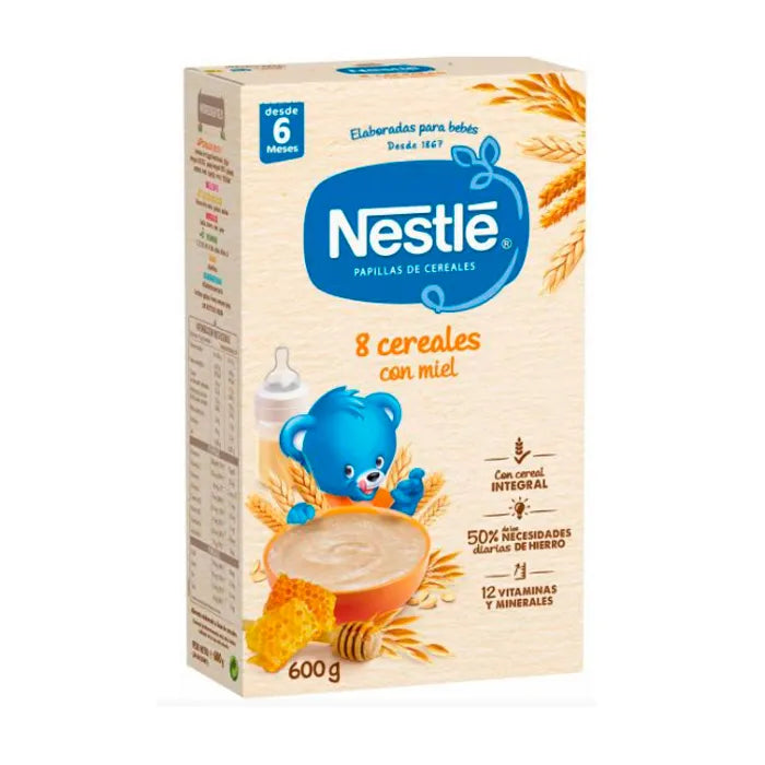 Nestlé 8 Cereals with Honey and Bifidus Cereal 600g