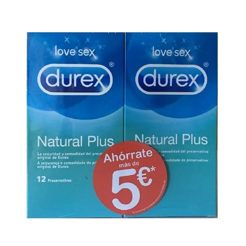Durex Natural Plus Duo 2 Pack