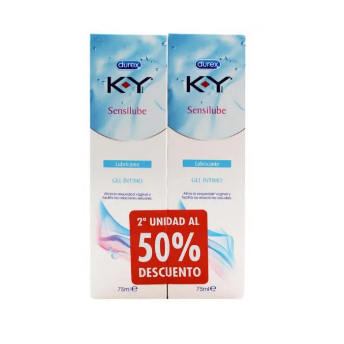 Durex Sensilube KY Vaginal Lubricant 2x75ml
