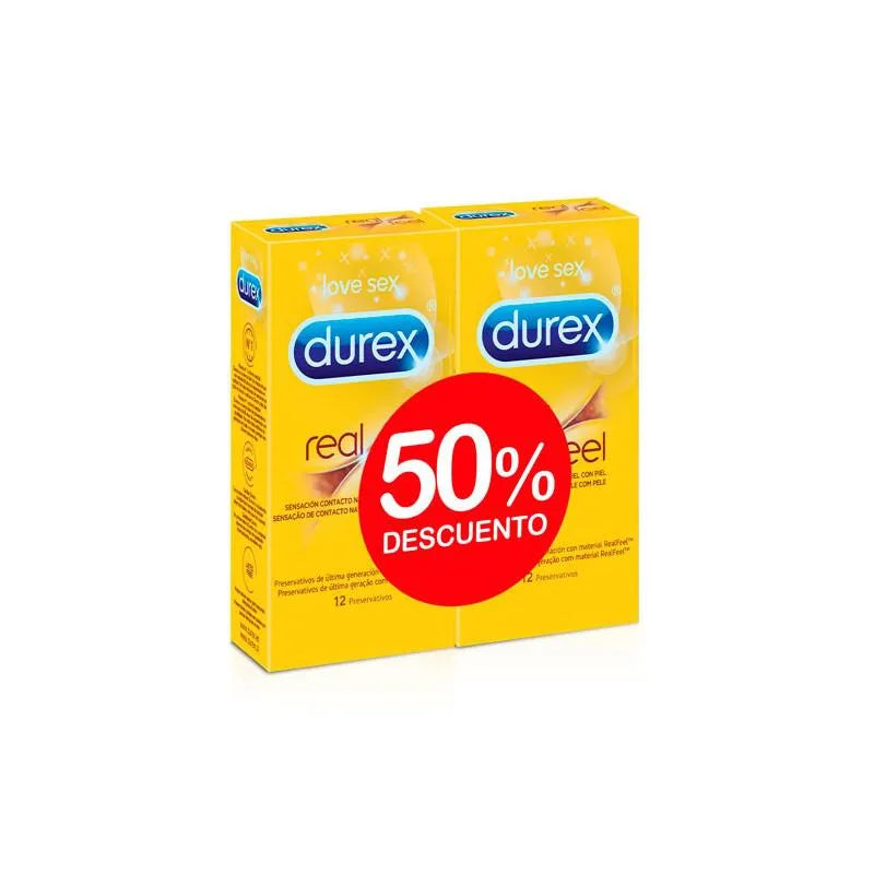 Durex Real Feel Condoms Duo 12x2 Units